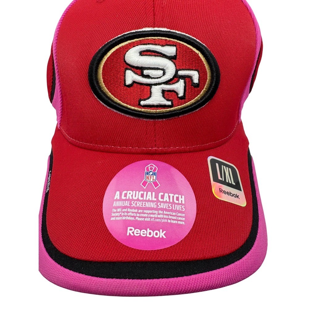 New Limited Edition Reebok 49ers NFL Hat Coaches Crucial Catch Cap Fitted L/XL